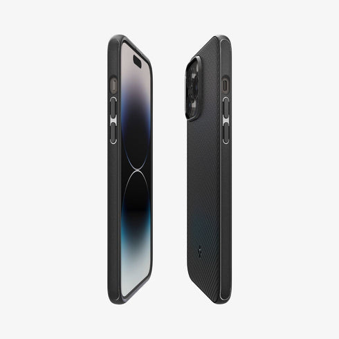 ACS04844 - iPhone 14 Pro Max Case Mag Armor (MagFit) in matte black showing the back